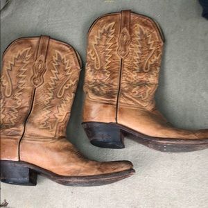Genuine leather cowboy boots!